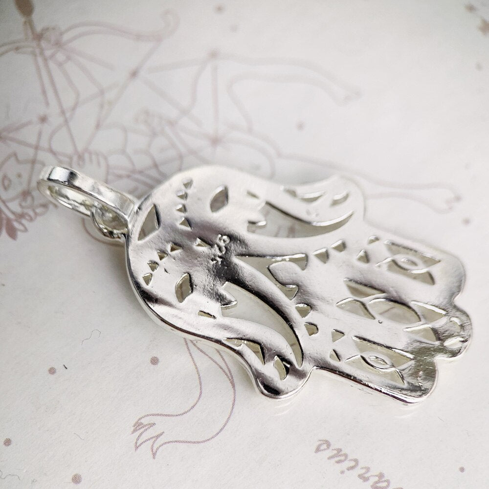 Pendant Hand of Fatima Brand New Fashion Trendy 925 Sterling Silver Jewelry Europe Accessories Gift For Women Men
