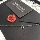 Charm Necklace Filigree Chain,Winter Fashion Carrier Jewelry Europe 925 Sterling Silver Gift For Women