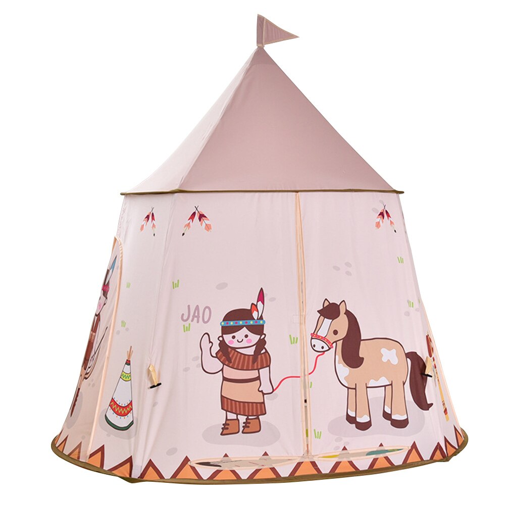 Kid Tent Portable Princess Castle Children Tent Teepee Foldable Play House Toys Tent Birthday Christmas Gift