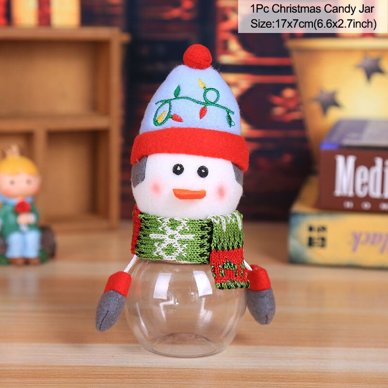Christmas Elf Candy Jar Gift Bag Christmas Decorations for Home Santa Storage Bottle Xmas Sweet Box Child Kid Gifts Navidad 2022