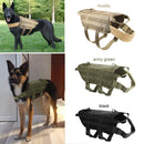 Dog Harness Vest with Leash Adjustable Nylon Military Tactical Hound K9 Training Patrol for Small Medium and Large Dogs Shepherd - anconmall