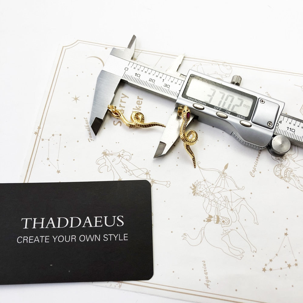 Drop Earrings Beauty Curved Shape Snake Gold Good Fine Jewelry For Women,Summer Brand New Bohemia Gift 925 Sterling Silver