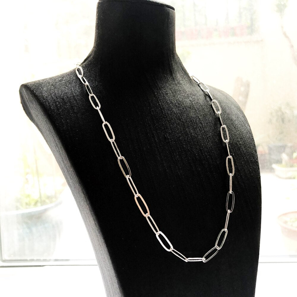 Charm Necklace Link Chain Winter New Fashion Jewelry Europe 925 Sterling Silver Gift For Women Men