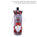 Christmas Snowman Wine Covers Santa Claus 2022 Merry Christmas Kitchen Christmas Decor for Home Table Cristmas New Year 2023