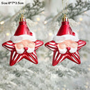 2pcs Elk Christmas Balls Ornaments Bauble Pendant Xmas Tree Hanging Balls Christmas Home Decorations Navidad 2022 Natal New Year