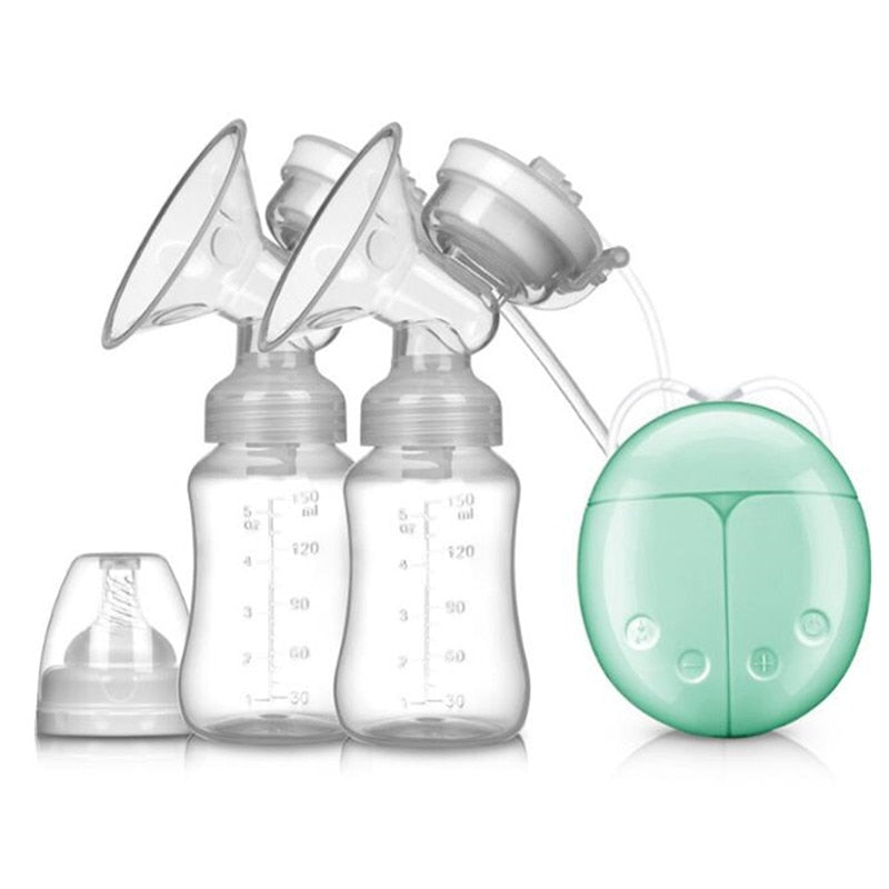 Double Electric Breast Pump With Milk Bottle Infant USB BPA free Powerful Breast Pumps Baby Breast Feeding Drop Shipping