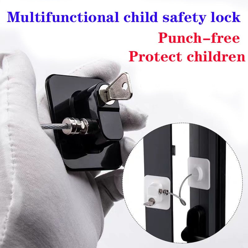 4PCS Children Safety Lock Refrigerator Door Lock  Baby Safety Home Window Lock Child Locks Child Protection On The Cupboard