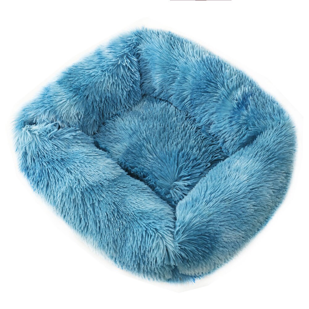 Pet Dog Bed Comfortable Cuddler Square Dogs Kennel Very Soft Washable Dog and Cat Cushion Bed Winter Warm Sofa 12 Color - anconmall