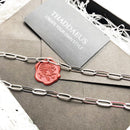 Charm Necklace Link Chain Winter New Fashion Jewelry Europe 925 Sterling Silver Gift For Women Men