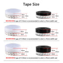 3 Color 1M Length Window Door Bottom Self Adhesive Silicone Rubber Seal Weathering Strip Door Sealing Bar Window Sealing Tape