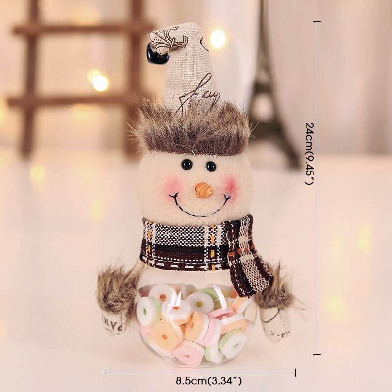 Christmas Elf Candy Jar Gift Bag Christmas Decorations for Home Santa Storage Bottle Xmas Sweet Box Child Kid Gifts Navidad 2022