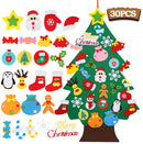 DIY Felt Christmas Tree Christmas Decoration for Home Navidad 2022 New Year Kids Gift Christmas Ornaments Santa Claus Xmas Decor - anconmall