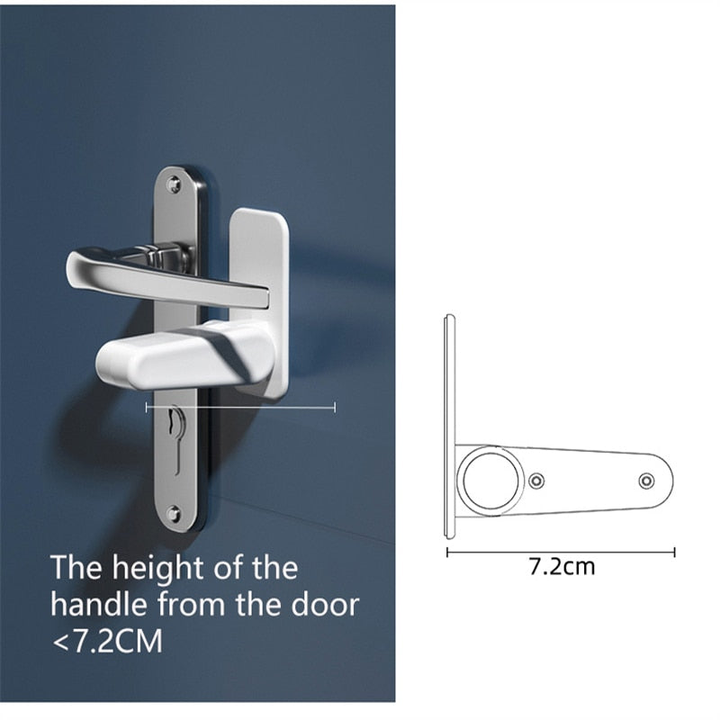 Baby Safety Lock Door Lever Lock Protection from Children Universal Door Lock Baby Goods Stopper for Door Easy to Install