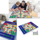1set New Design Kids Carpet Ludo Board Game Mat for Children Portable Travel Children Toy Chess Family And Party Games