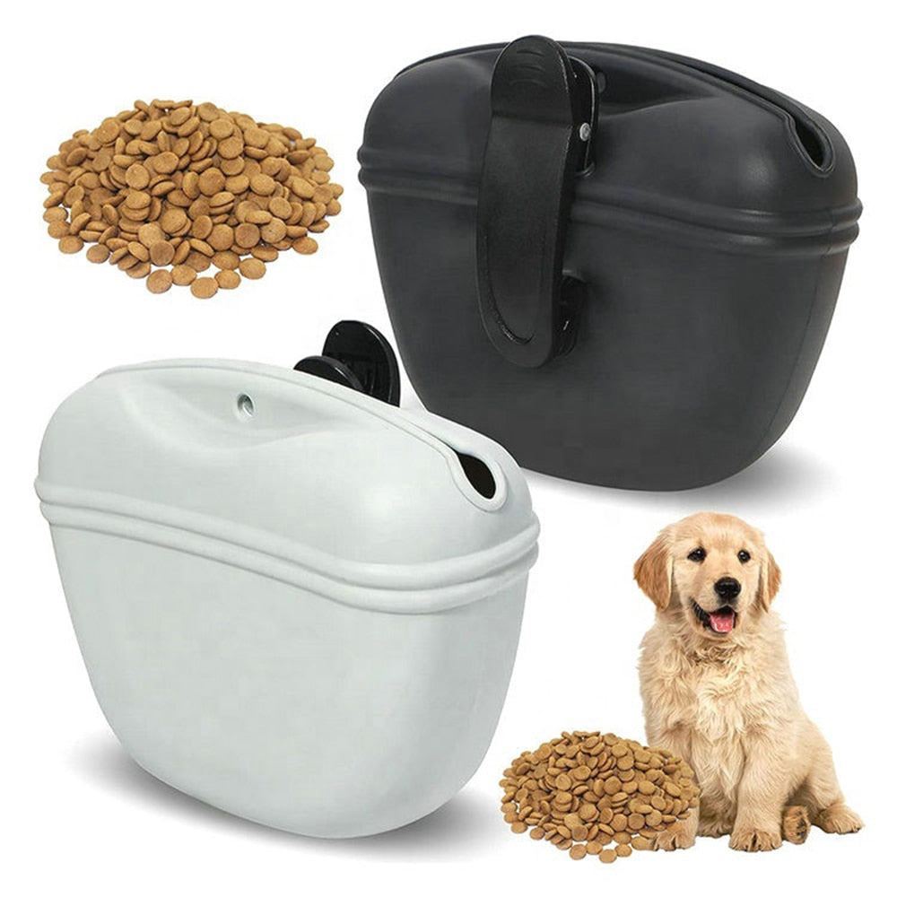 Outdoor Dog Treat Pouch Waist Feed Bundle Pocket Silicone Pet Dog Training Portable Treat Bag Dog Puppy Reward Snack Bag Supplie
