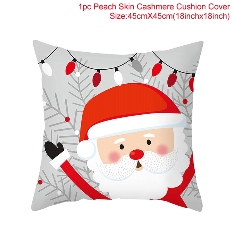 HUIRAN Christmas cushion cover Decorative Pillowcase sofa cushions Pillow cases Christmas Decoration For Home Decor Pillow Cover