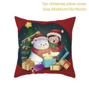 Christmas Cushion Cover Merry Christmas Decorations for Home 2022 Christmas Ornament Xmas Gifts Navidad Noel Happy New Year 2023