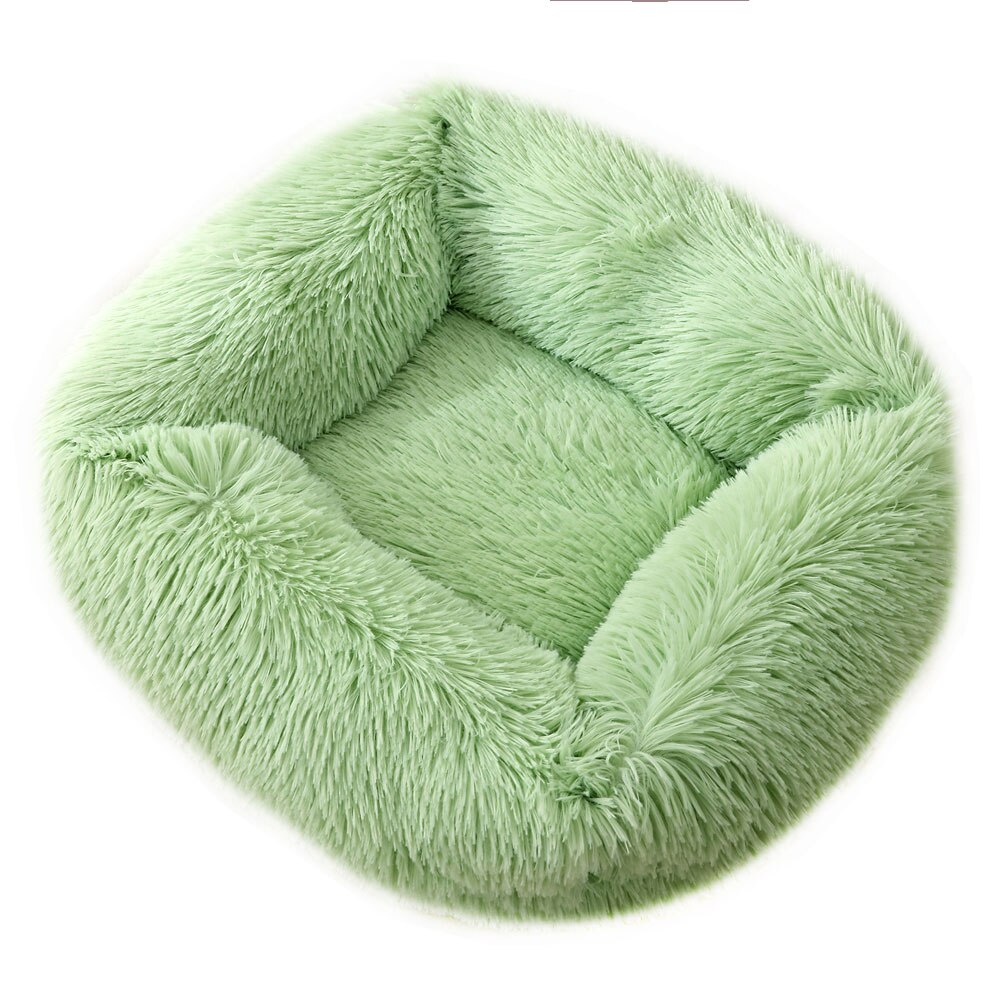 Pet Dog Bed Comfortable Cuddler Square Dogs Kennel Very Soft Washable Dog and Cat Cushion Bed Winter Warm Sofa 12 Color - anconmall