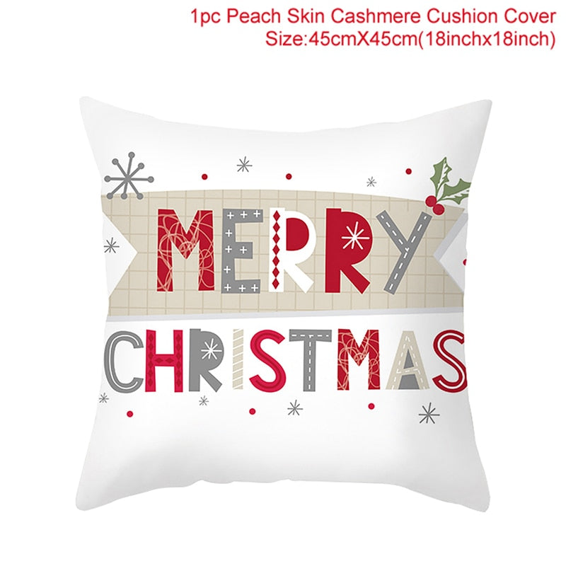 HUIRAN Christmas cushion cover Decorative Pillowcase sofa cushions Pillow cases Christmas Decoration For Home Decor Pillow Cover