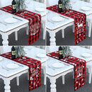 Christmas Elk Snowflake Table Runner Merry Christmas Decor For Home 2022 Xmas Ornaments Navidad Natal New Year&#39;s Decor 2023 - anconmall