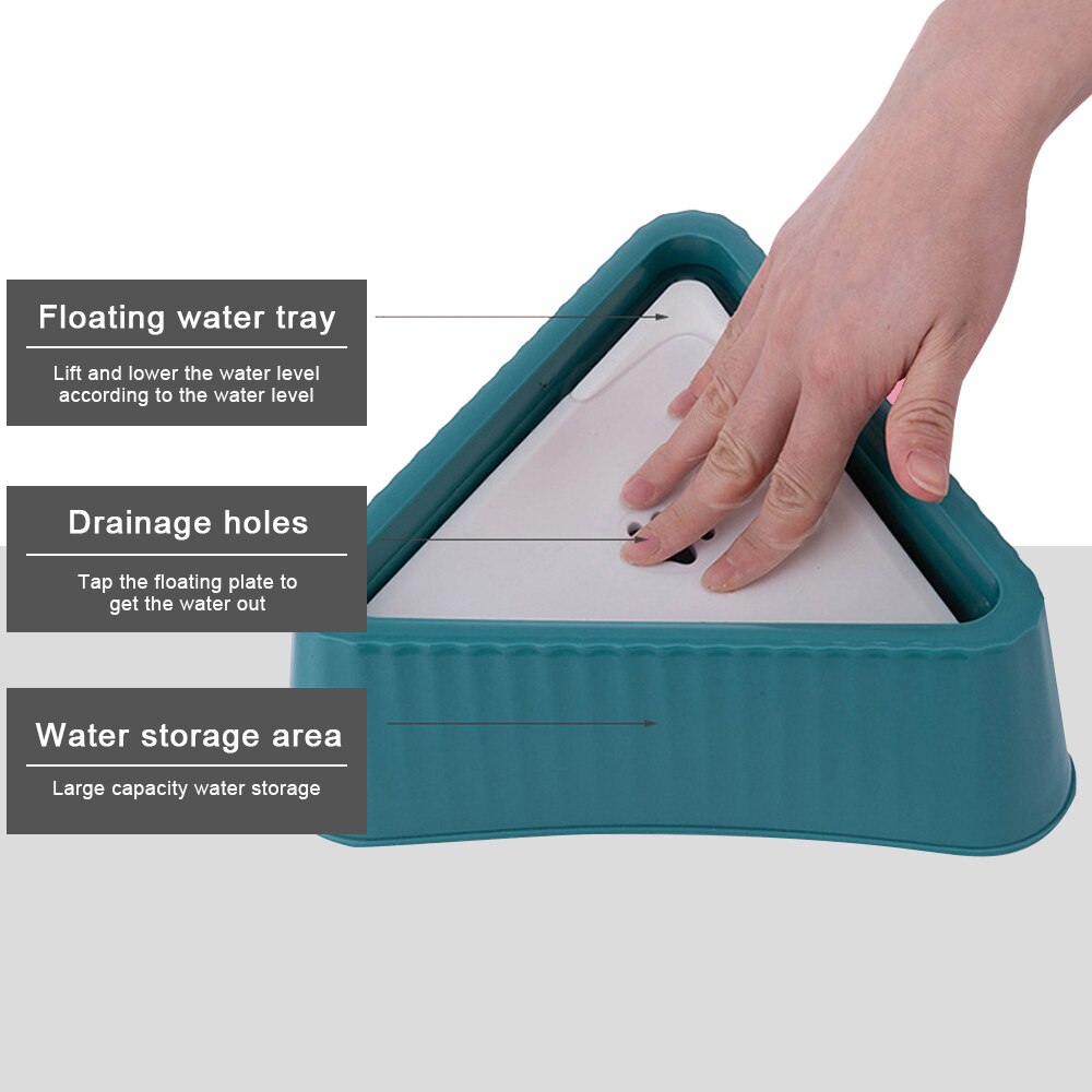 1.8 L Dog Water Bowl No Spill Pet Buoyancy Bowl Cat Floating Water Feeder Non-Slip Splash-Proof Vehicle Carried Drinker Fountain - anconmall