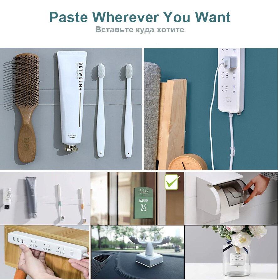 Nano Tape Double Sided Car Transparent Waterpoor Wall Stickers Reusable Heat Resistant Tape Kitchen Accessories Monster Tapes