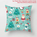 Santa Claus Christmas Cushion Cover Merry Christmas Decorations For Home Christmas Ornament Table Decor 2022 Xmas Gift New Year
