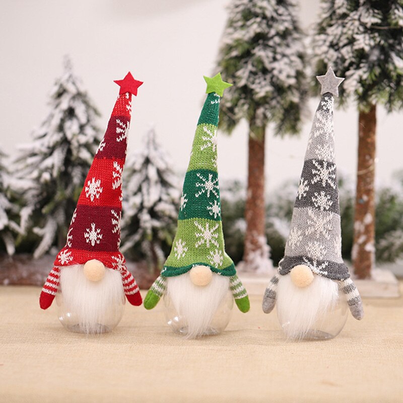 Christmas Elf Candy Jar Gift Bag Christmas Decorations for Home Santa Storage Bottle Xmas Sweet Box Child Kid Gifts Navidad 2022