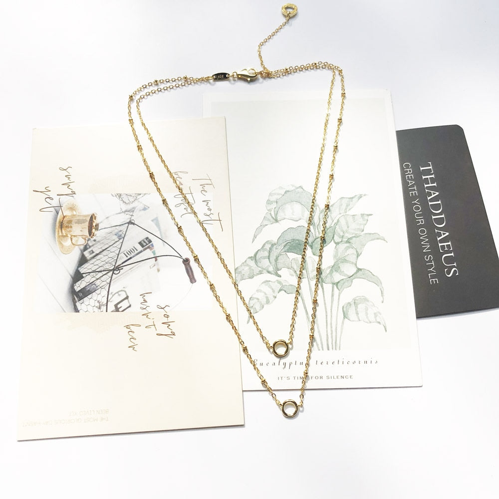 Charm Necklace Golden Carriers Winter Fashion Jewelry Europe 925 Sterling Silver Bohemia Gift For Women Girls