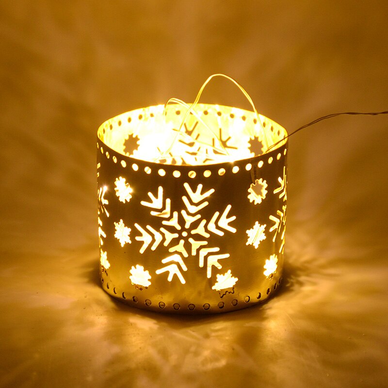 Christmas Iron Hollow Candle Holder Merry Christmas Decorations For Home Table Ornaments Noel Navidad Natal New Year Gifts 2023