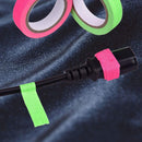 Fluorescent Tape UV Blacklight Reactive Glow In The Dark Tape Neon Gaffer Tape Safety Warning For Home Decor Fluorescent Tapes