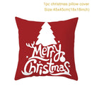 Christmas Cushion Cover Merry Christmas Decorations for Home 2022 Christmas Ornament Xmas Gifts Navidad Noel Happy New Year 2023