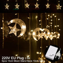 Star Moon LED String Lights Christmas Decor For Home Ramadan Decor Eid Mubarak Ramadan Kareem Decor Muslim Islamic  Eid al-fitr