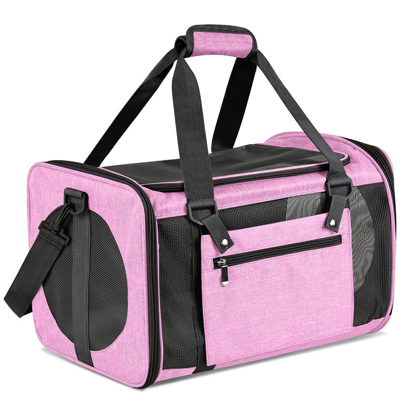 Cat Backpack Soft Sided Pet Carrier Bag Cat Transport Bag With Mesh Window Airline Approved Carrying Backpack For Cats And Dogs - anconmall