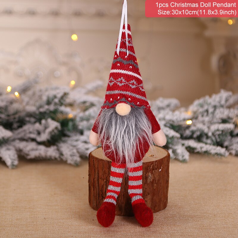 Christmas Faceless Doll Merry Christmas Decorations For Home Christmas Ornaments Xmas Navidad Natal New Year 2022 Kids Gift