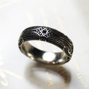 Band Ring Maori Tattoos Ethno Fine Jewerly For Women Men Autumn Brand New Cultural Ornament Gift In 925 Sterling Silver