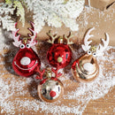 2pcs Elk Christmas Balls Ornaments Bauble Pendant Xmas Tree Hanging Balls Christmas Home Decorations Navidad 2022 Natal New Year