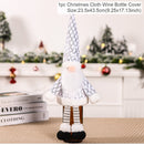 2022 New Christmas Wine Bottle Cover Merry Christmas Decorations For Home Christmas Ornament Navidad Xmas Gift New Year 2023