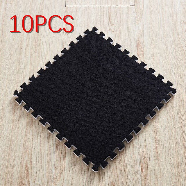 10 Pcs Soft Plush Children&#39;s Mat Baby Play Mat Baby Toys Eva Foam Puzzle Carpet In Children&#39;s Room Keep Warm Playmat 30*30*1CM
