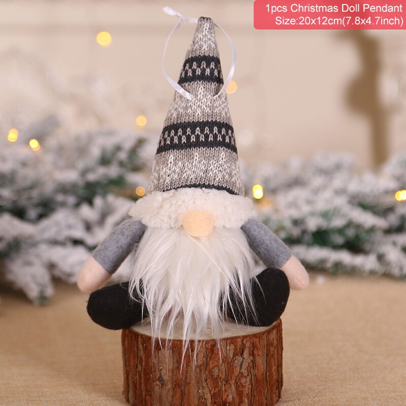 Christmas Faceless Doll Merry Christmas Decorations For Home Christmas Ornaments Xmas Navidad Natal New Year 2022 Kids Gift