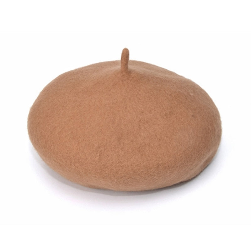 1 Pc Baby Girls Beret Hat Solid Color Vintage Beret Beanie Cap Bonnet Hat for Kids Children Infants 2-8 Years Old