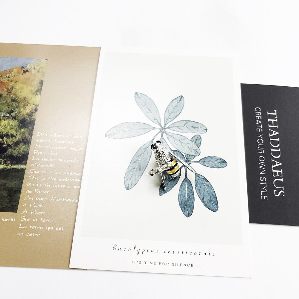 Pendant Insect Bee Winter Brand New Trendy Fashion Jewelry Europe 925 Sterling Silver Gift For Women & Men