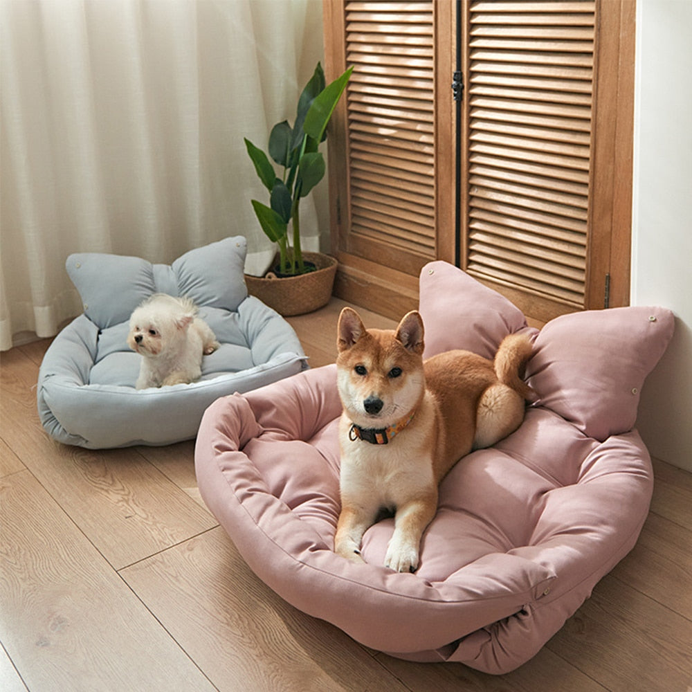 Multifunctional Dog Bed Washable Puppy Warm Cushion Mat Soft Big Anti Slip Bottom Pet Bed For Large Medium Small Dogs Pillow