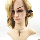 Cross Pave Link Necklace Brand New Chain Fashion Jewelry Europe 925 Sterling Silver Rebel Gift For Men & Women