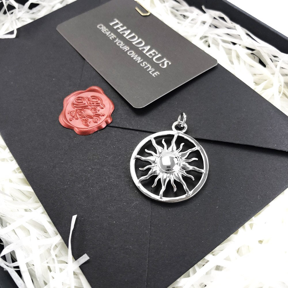 Pendant Amulet Sun New Fashion Glam 925 Sterling Silver Jewelry Europe Style Accessories Gift For  Woman Men