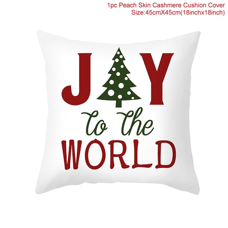 HUIRAN Christmas cushion cover Decorative Pillowcase sofa cushions Pillow cases Christmas Decoration For Home Decor Pillow Cover