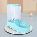 Cat Feeder And Drinker Automatic Cat Food Dispenser Water Bowls Big Capacity Gravity Auto Feeders For Cats - anconmall