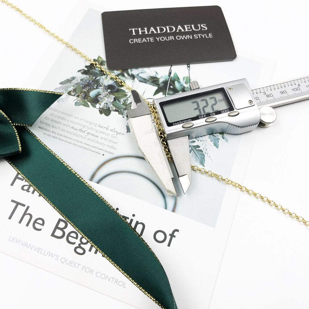 Round Belcher Chain Necklace Brand New Strand Fashion Jewelry Europe Style Gold  Bijoux Gift For Men Women