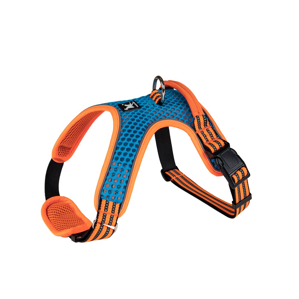 Summer Cooling Pet Harness Mesh Breathable Soft Vest Side Clip Dog Harness Reflective Adjustable Back D-Ring Dog Chest Strap - anconmall
