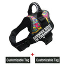 Reflective Adjustable Dog Nylon Harnesses with Customizable Name Labels Dog Vest Strap for Large Medium Small Dogs Drop-Shipping - anconmall